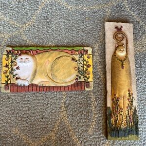 Whimsical Cat Wall Art Set